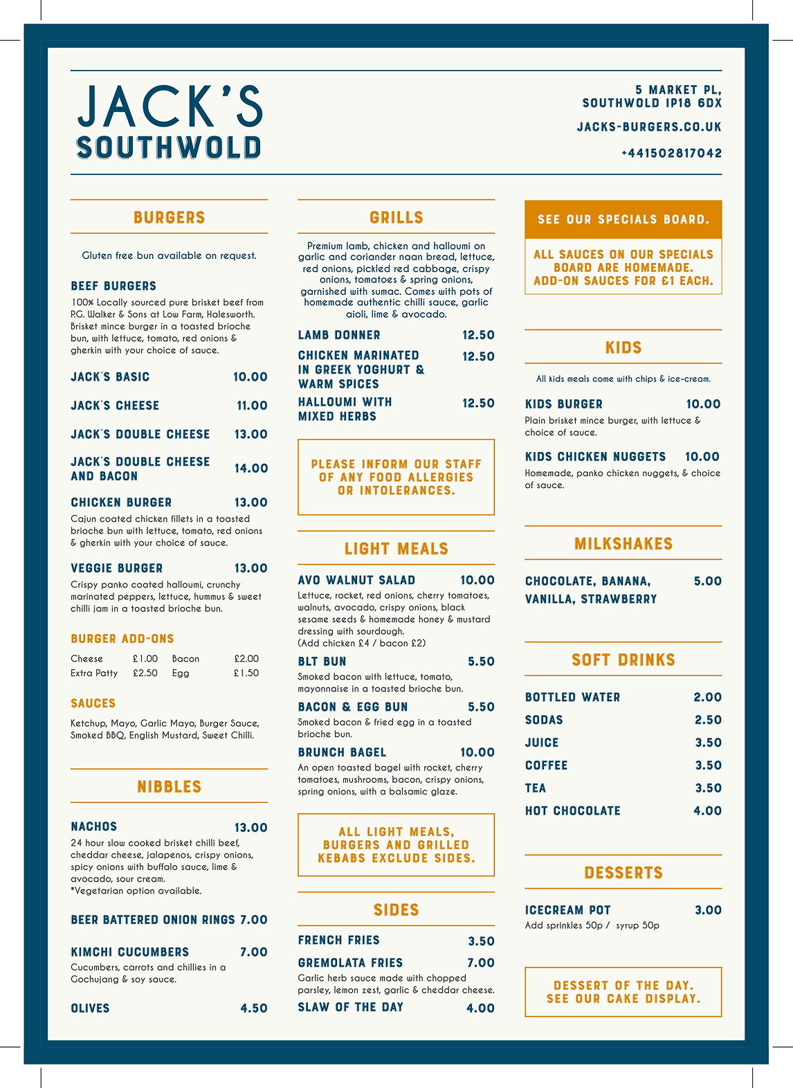 jacks burgers menu